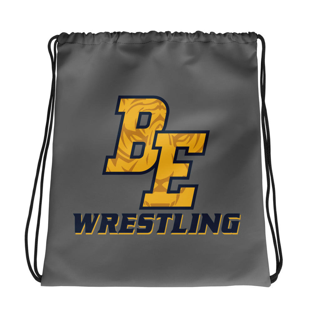 Burlington-Edison HS Wrestling BE Design  All-Over Print Drawstring Bag