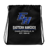Eastern Hancock MS Track EH On Black All-Over Print Drawstring Bag