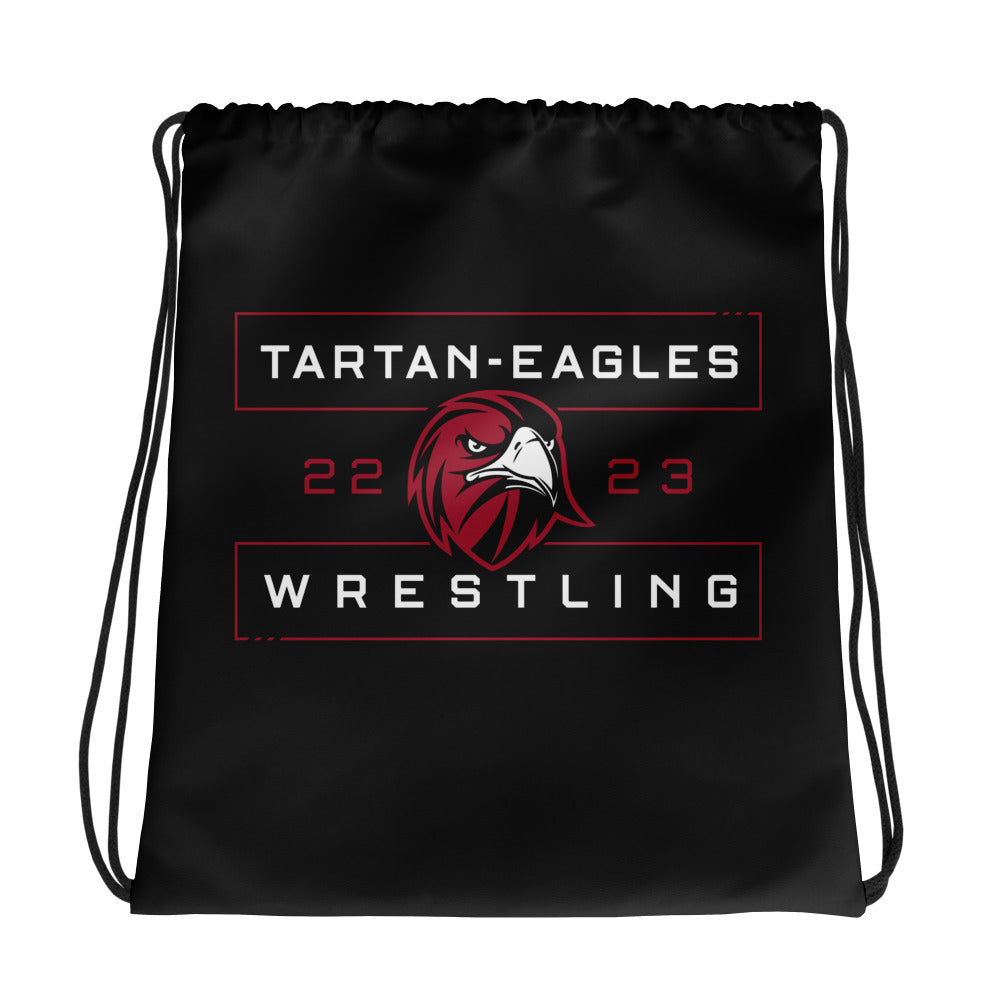 Scotia-Galway Wrestling All-Over Print Drawstring Bag
