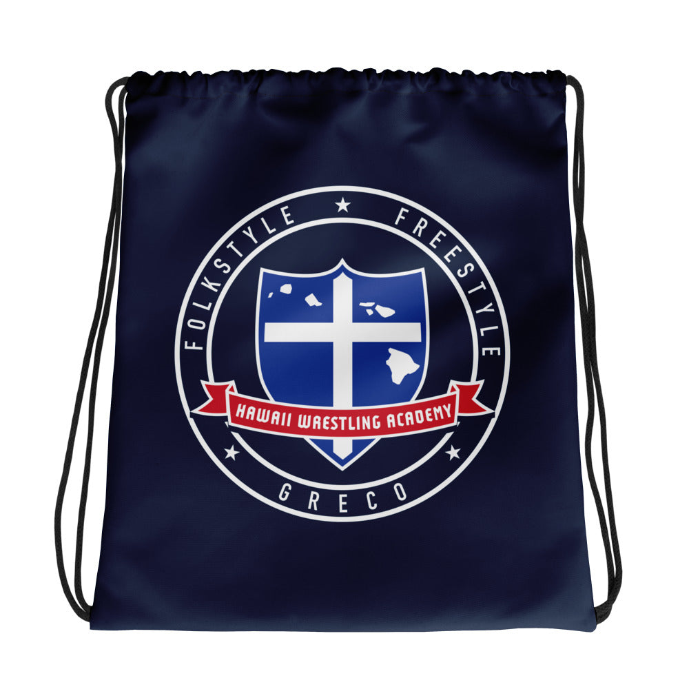 Hawaii Wrestling Academy All-Over Print Drawstring Bag