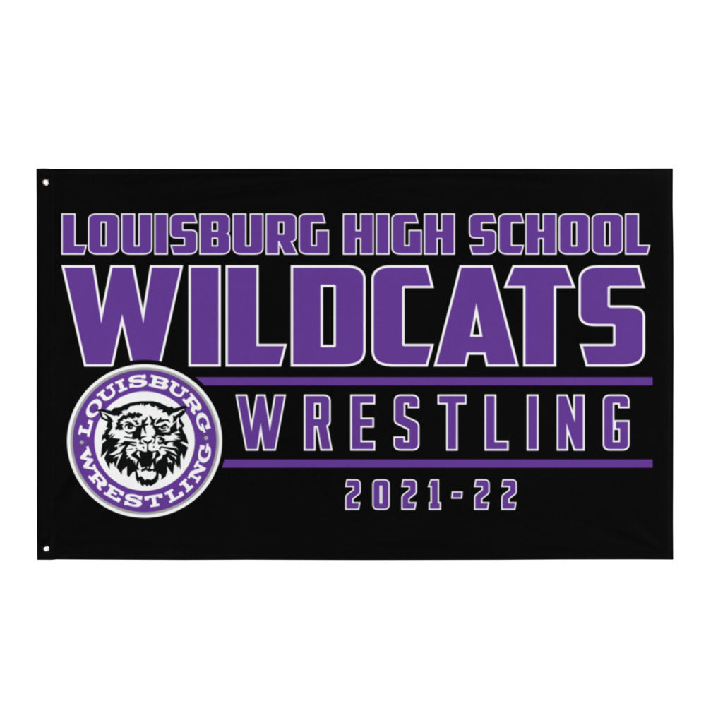 Louisburg HS Wrestling 2021-22 Flag