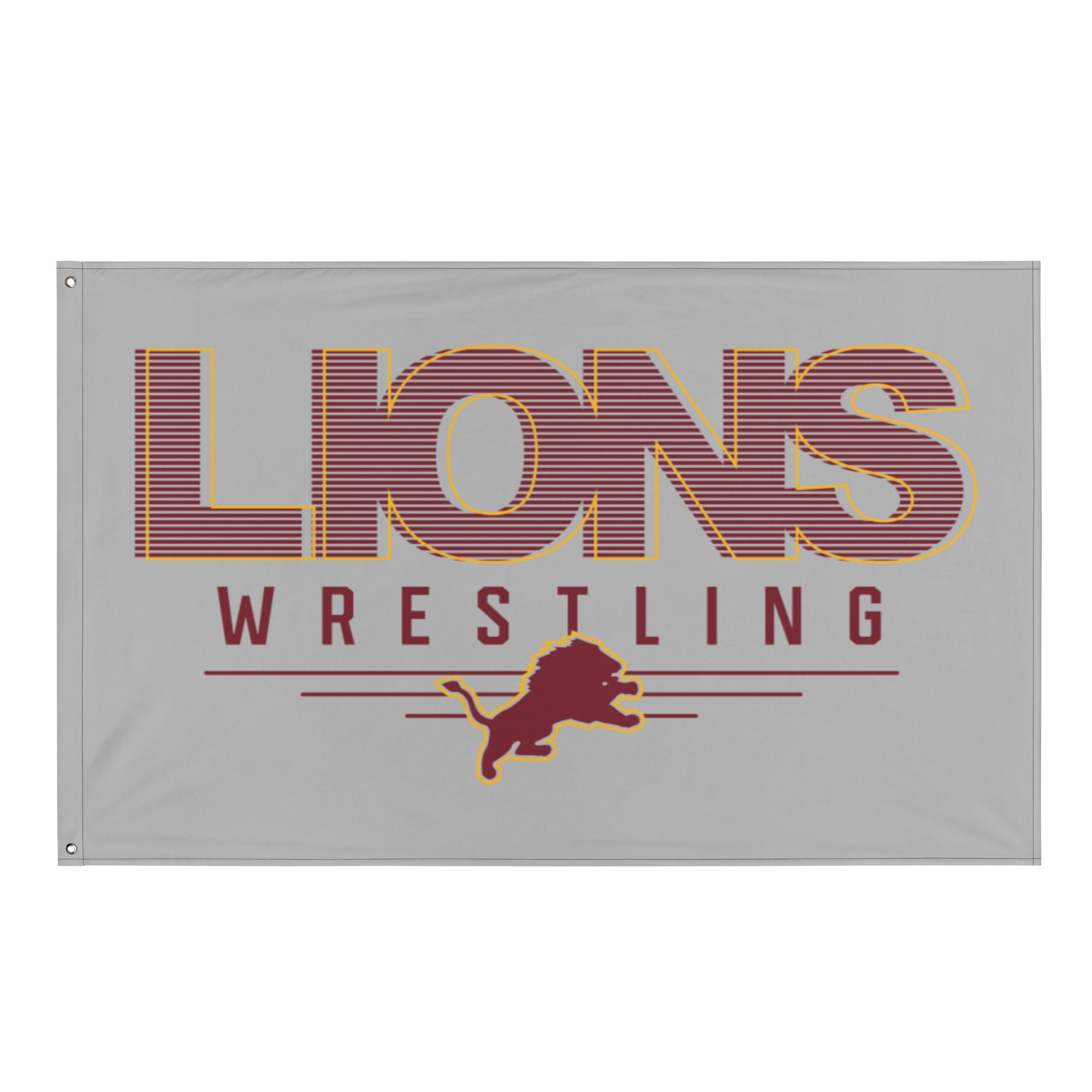 Lions Wrestling Club Retro Flag