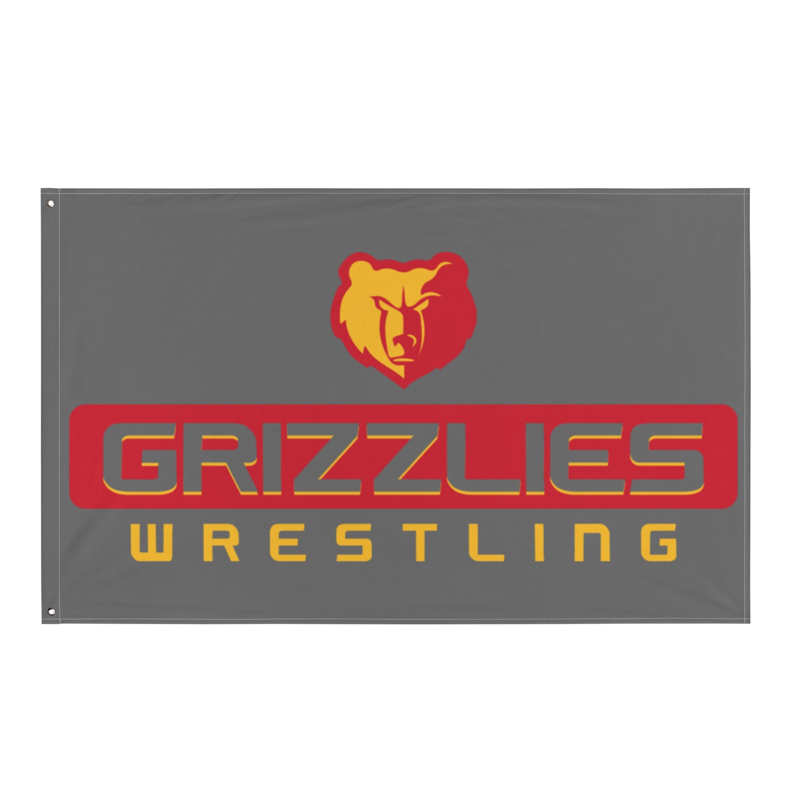 Labette County Wrestling Grizzlies All-Over Print Flag