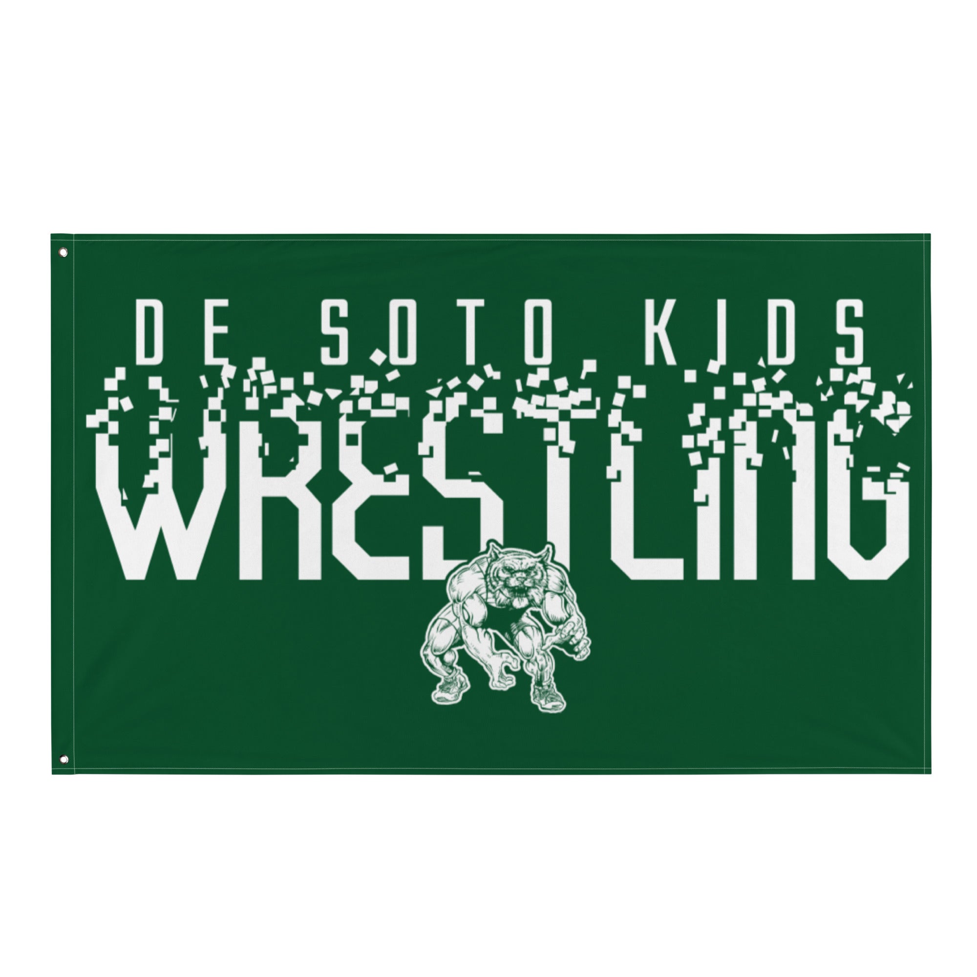 De Soto Kids Wrestling Forest All-Over Print Flag