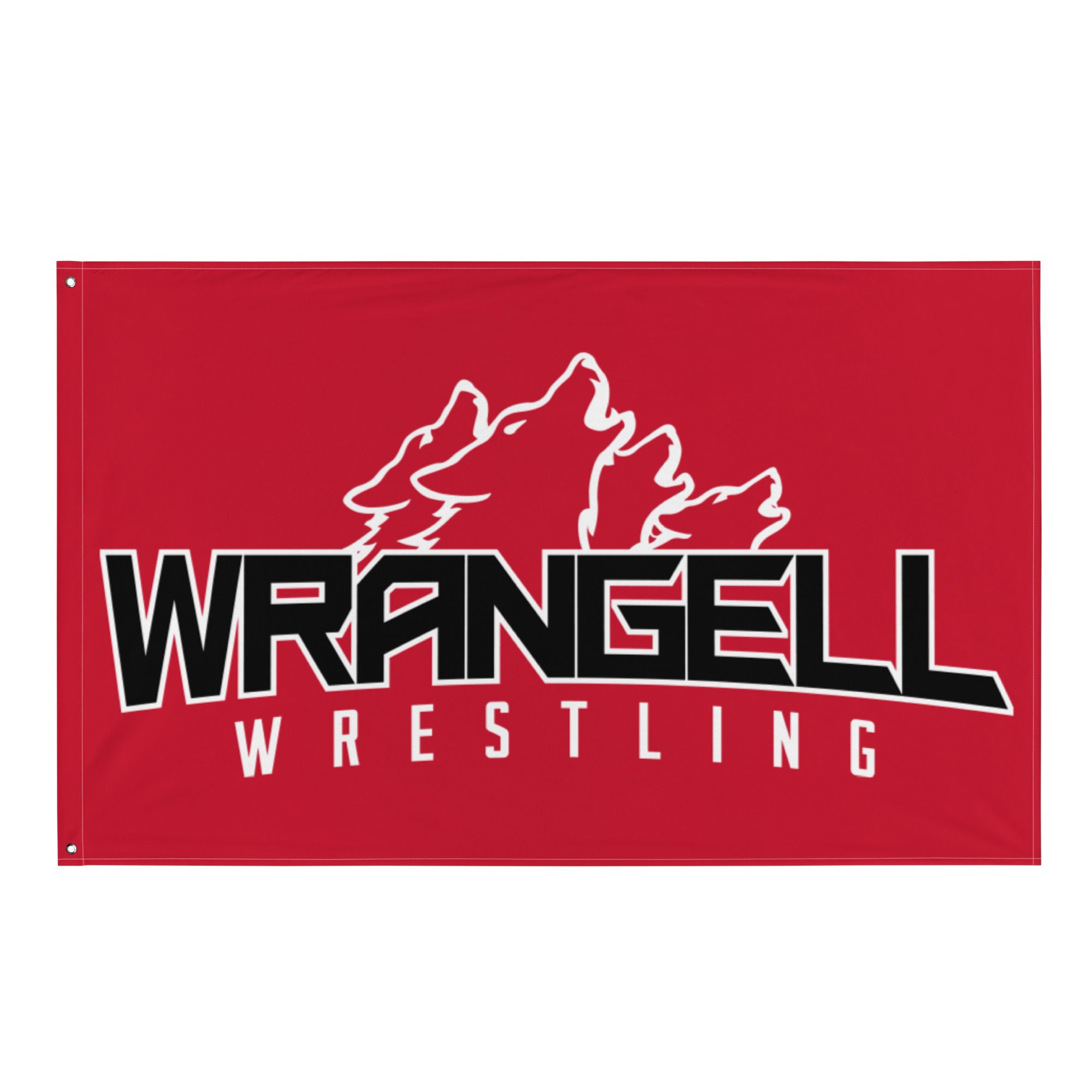Wrangell Wrestling All-Over Print Flag v2