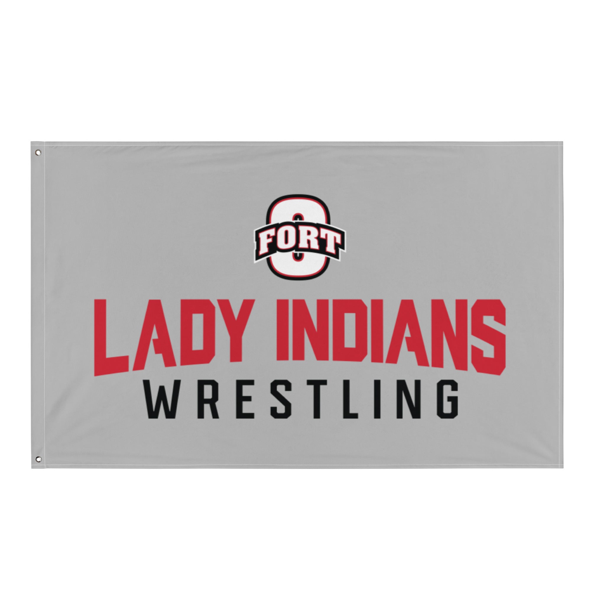 Fort Osage Wrestling Lady Indians  All-Over Print Flag