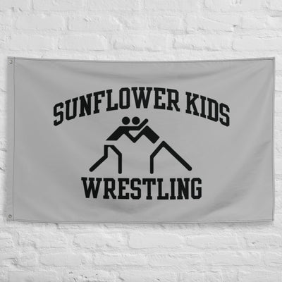 Sunflower Kids Wrestling Club All-Over Print Flag