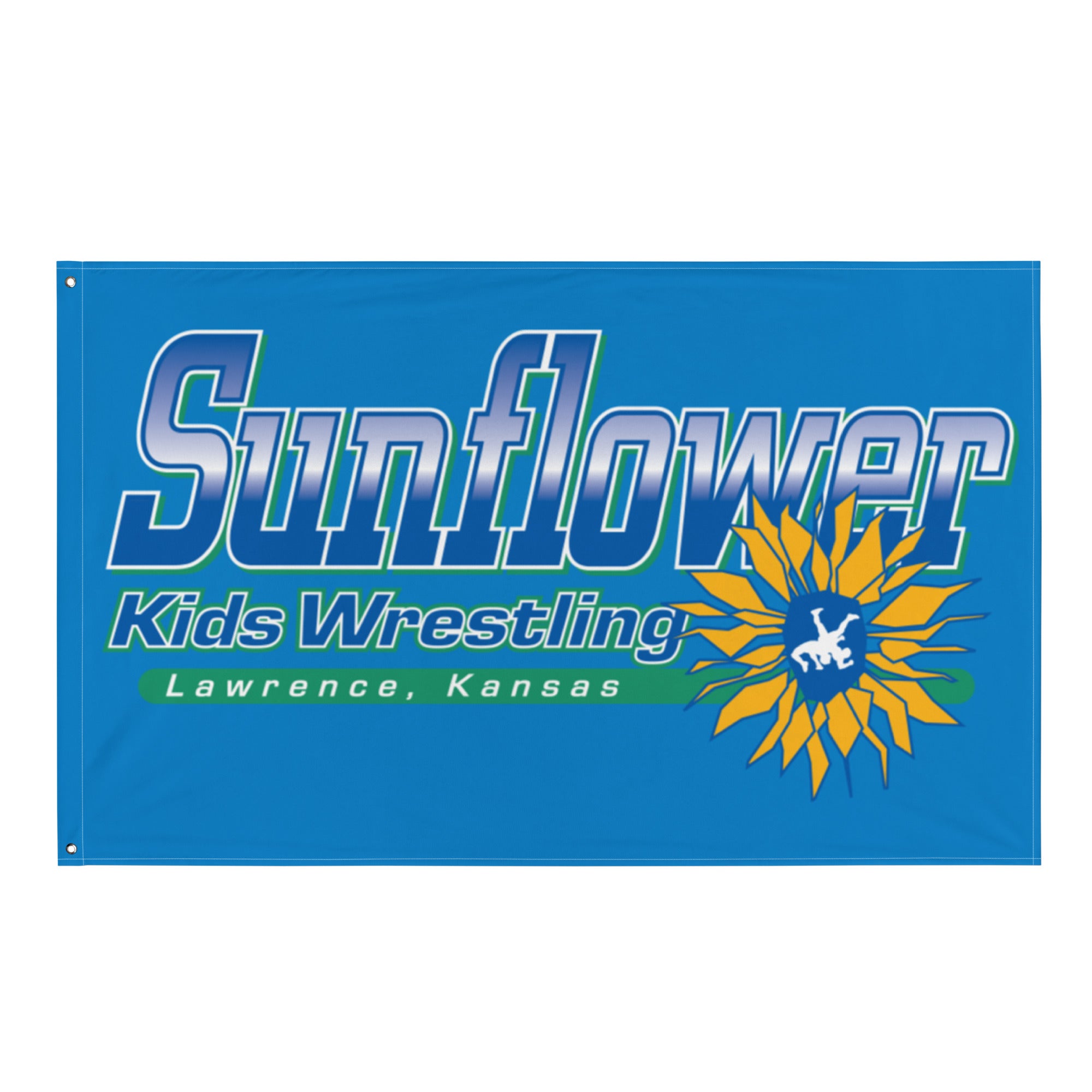 Sunflower Kids Wrestling Club Lawrence, KS All-Over Print Flag