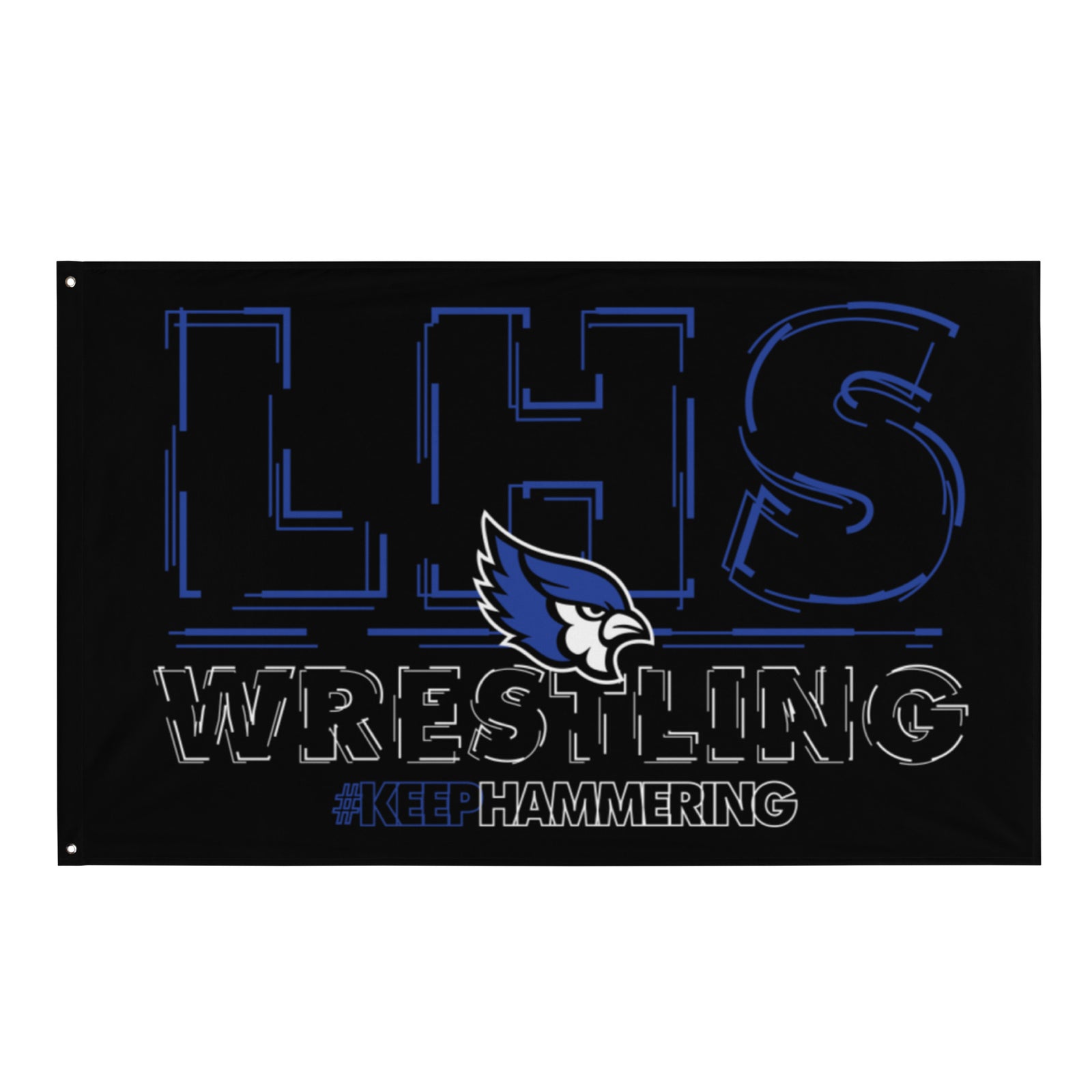 Liberty High School Wrestling  All-Over Print Flag