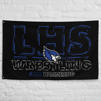 Liberty High School Wrestling  All-Over Print Flag