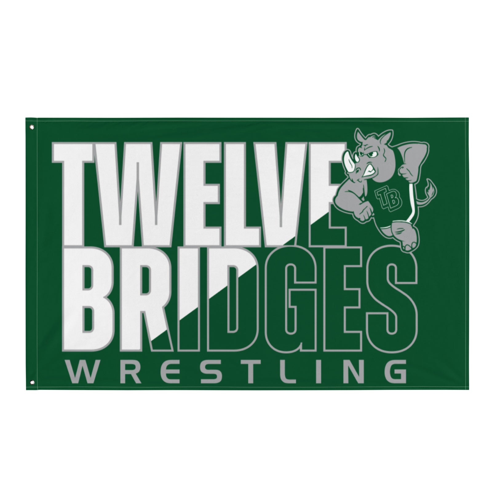 Twelve Bridges Wrestling Forest All-Over Print Flag