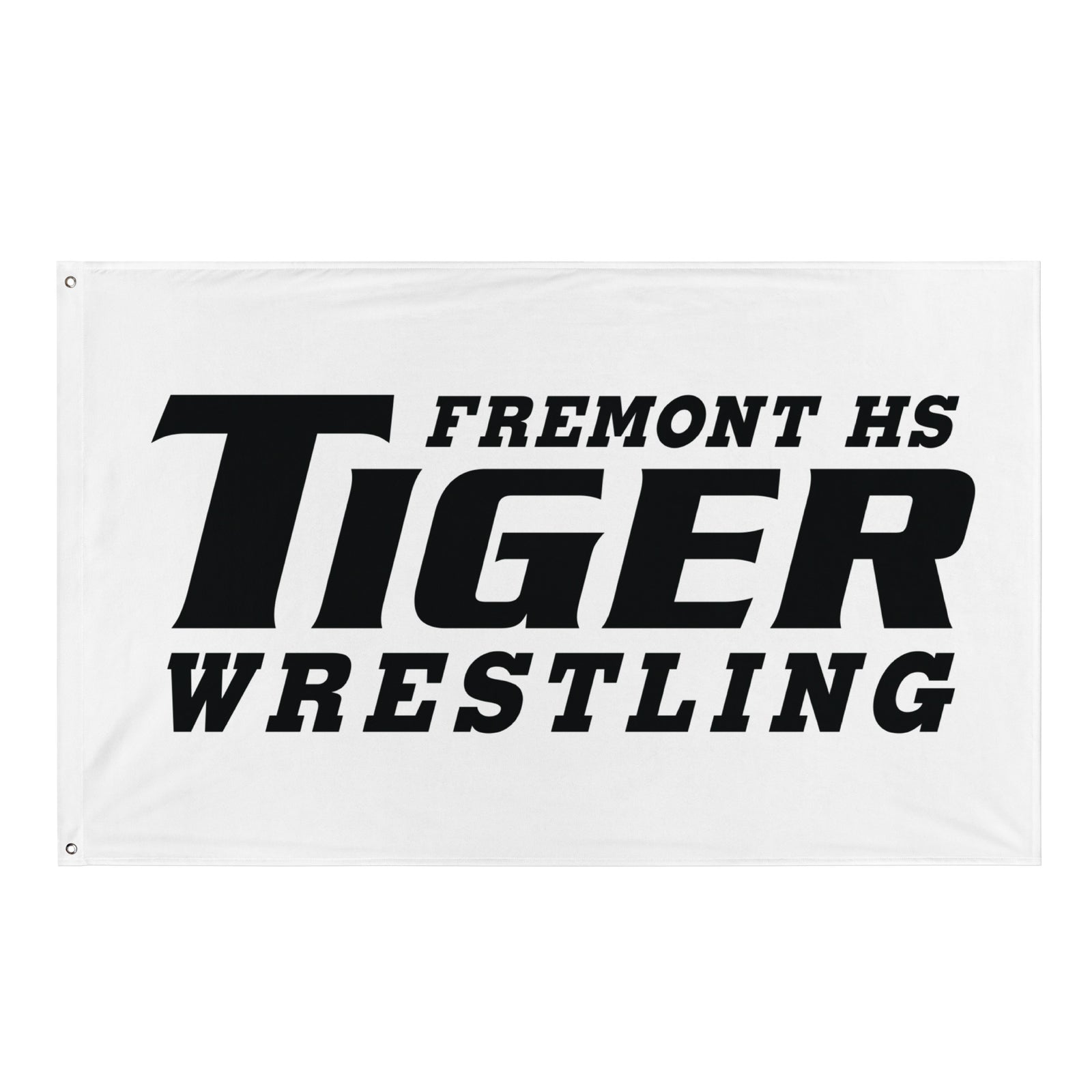 Fremont High School White All-Over Print Flag