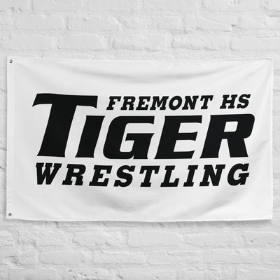 Fremont High School White All-Over Print Flag