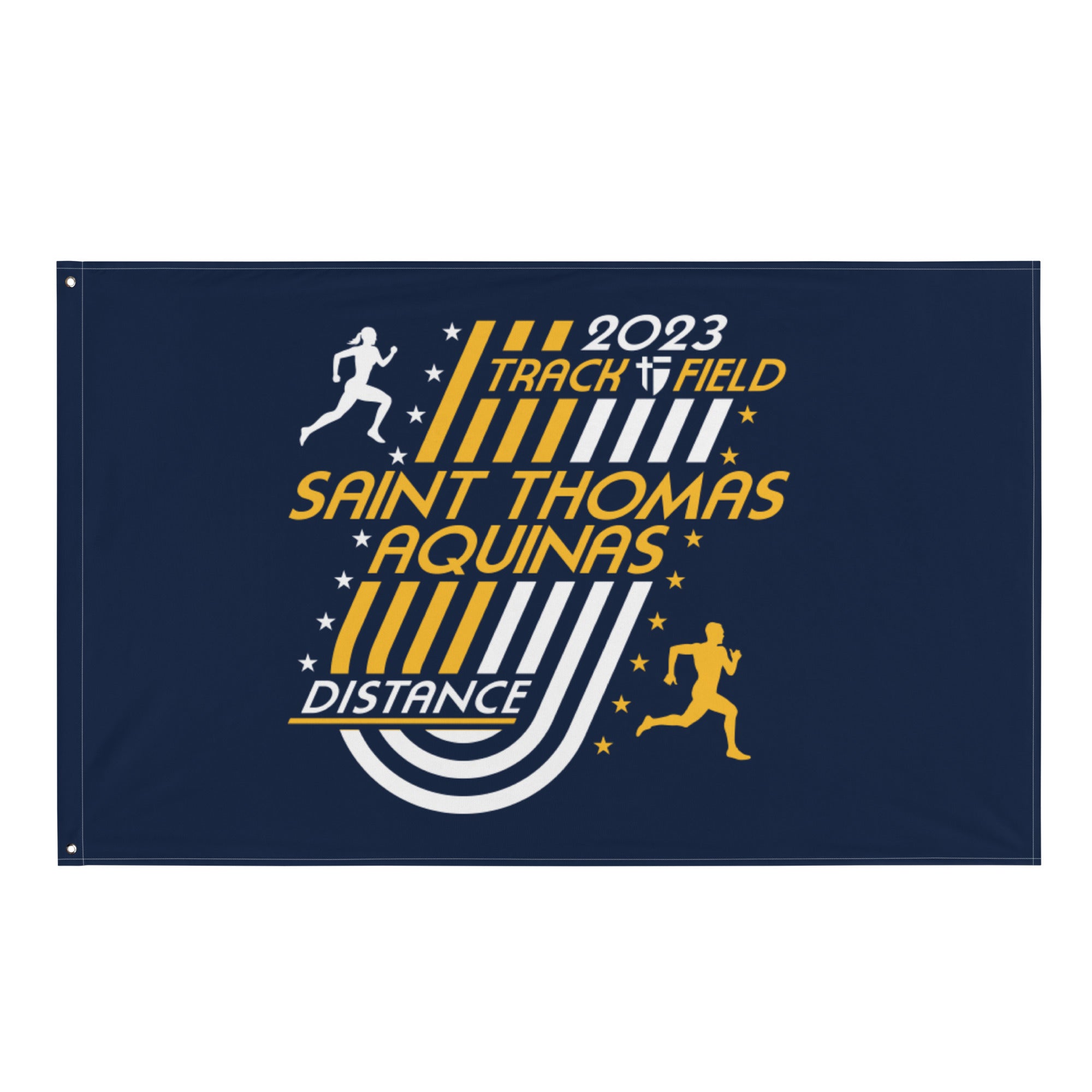 Saint Thomas Aquinas Track & Field Distance All-Over Print Flag