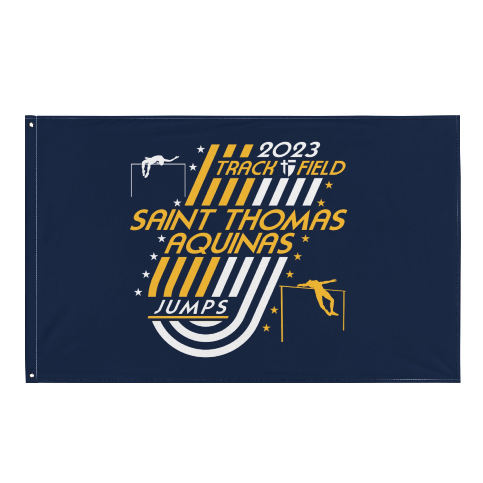 Saint Thomas Aquinas Track & Field Jumps All-Over Print Flag