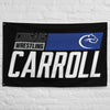 Carroll Wrestling Black  All-Over Print Flag