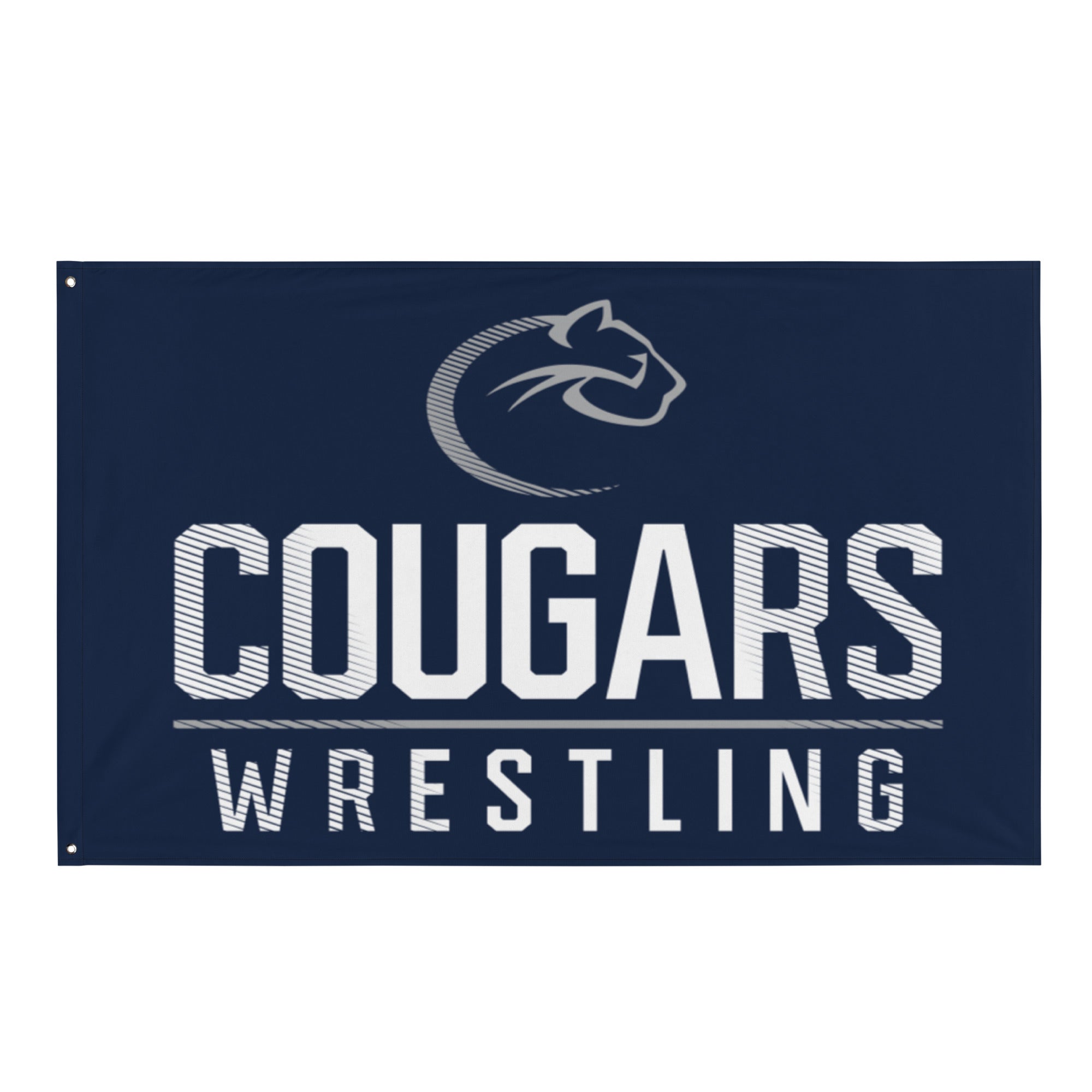 Carroll Wrestling Cougars  All-Over Print Flag