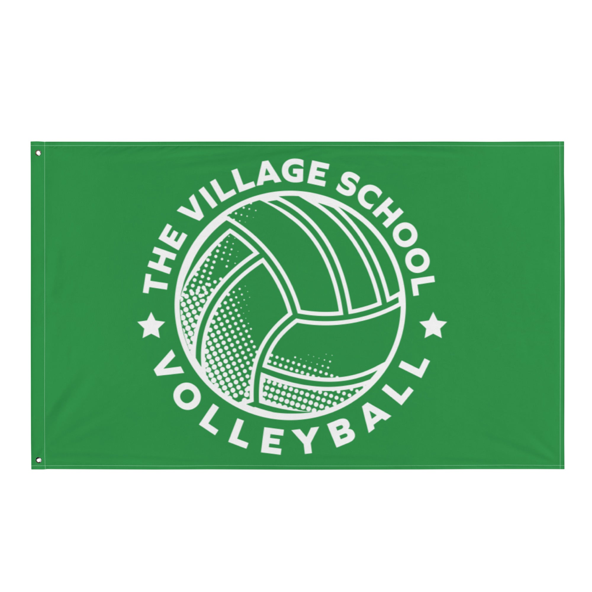 The Village School Volleyball All-Over Print Flag
