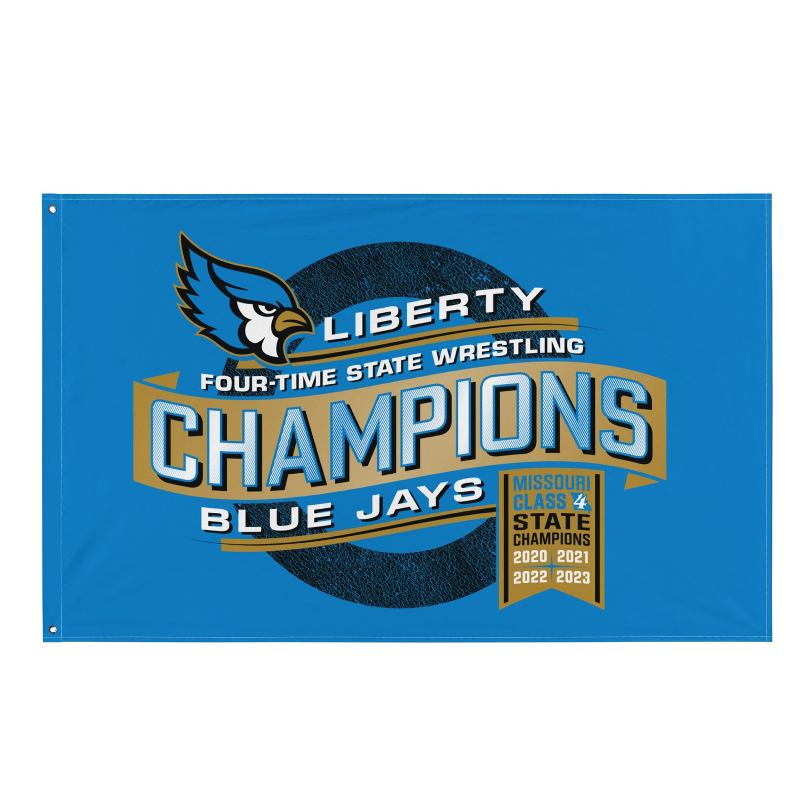 Liberty State Wrestling Champs Royal Design All-Over Print Flag