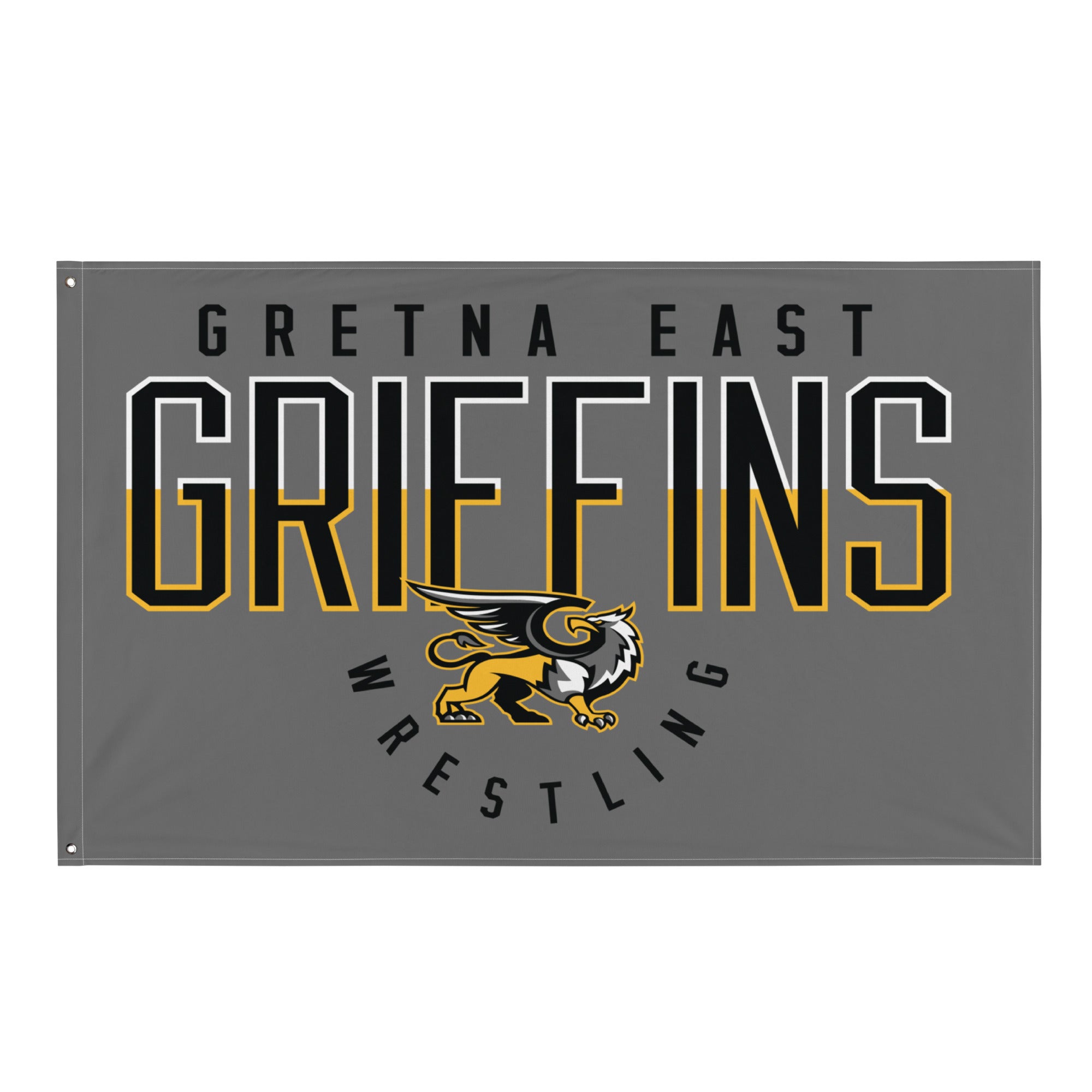 Gretna East Grey Griffins Embroidery Unisex Crew Neck Sweatshirt