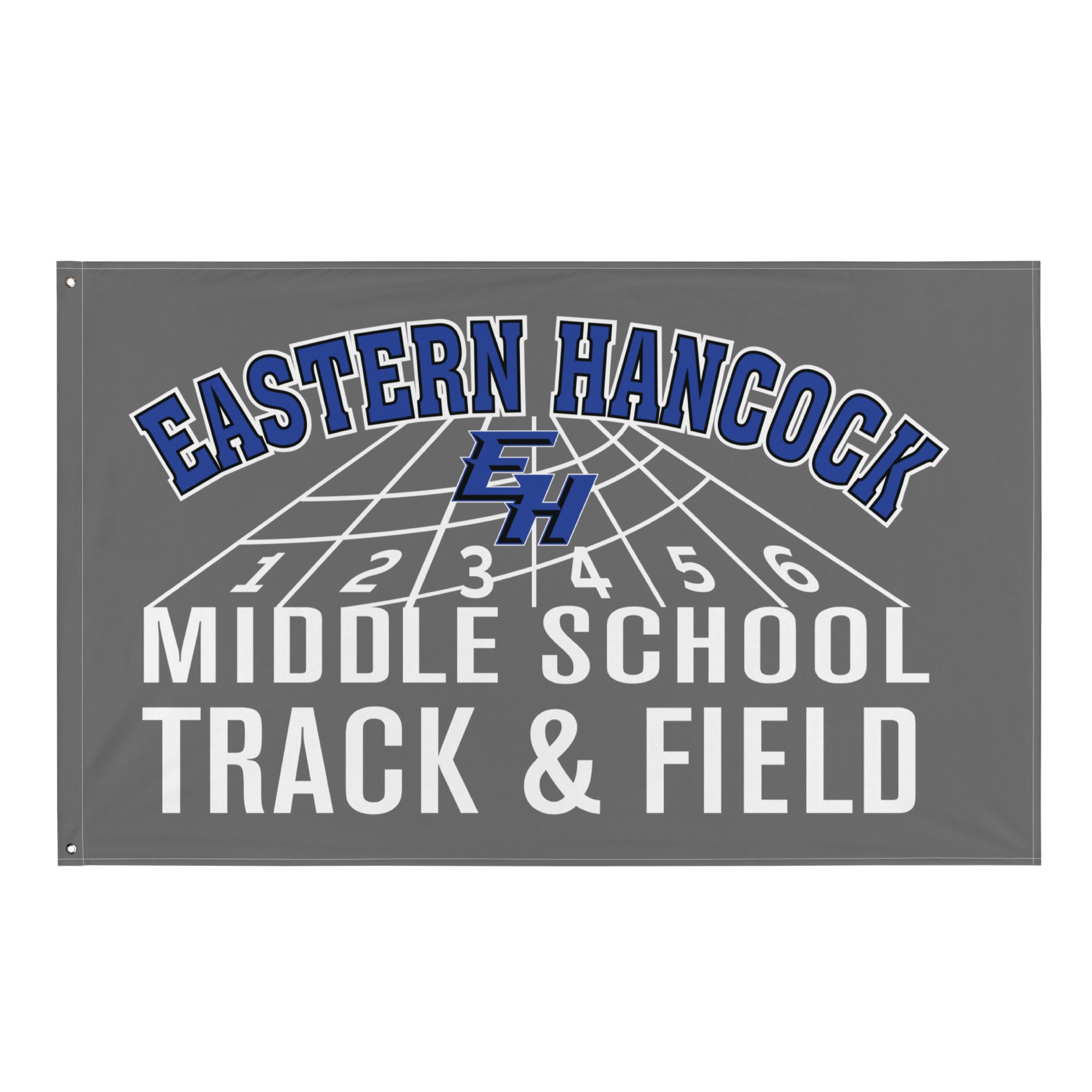 Eastern Hancock MS Track Track & Field  All-Over Print Flag