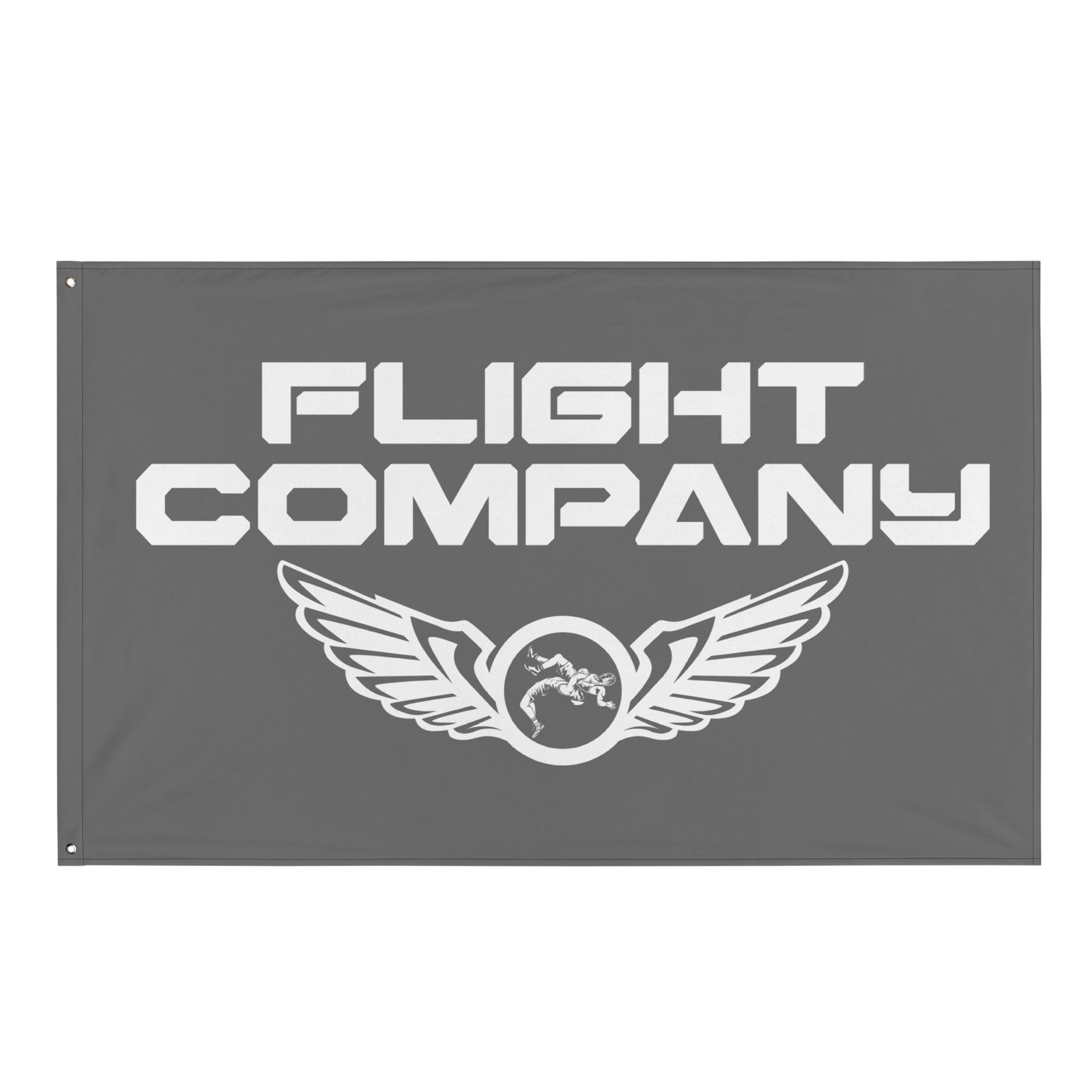 Flight Company  Grey All-Over Print Flag