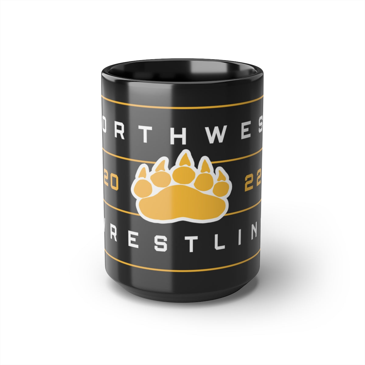 Wichita Northwest High School Wrestling Black Glossy Mug - 15oz