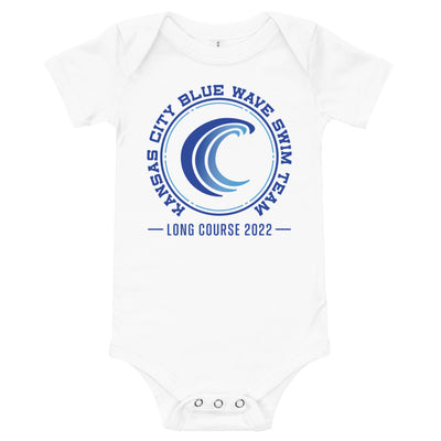 KC Blue Wave Swim Team Baby short sleeve one piece