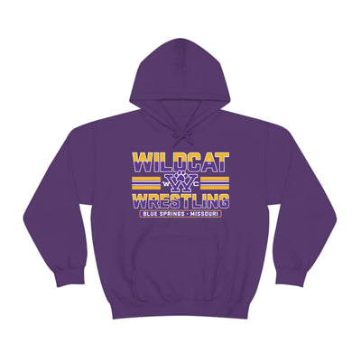 Blue Springs Wildcat Wrestling Unisex Heavy Blend™ Hooded Sweatshirt