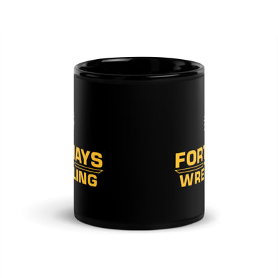 Fort Hays State University Wrestling Black Glossy Mug