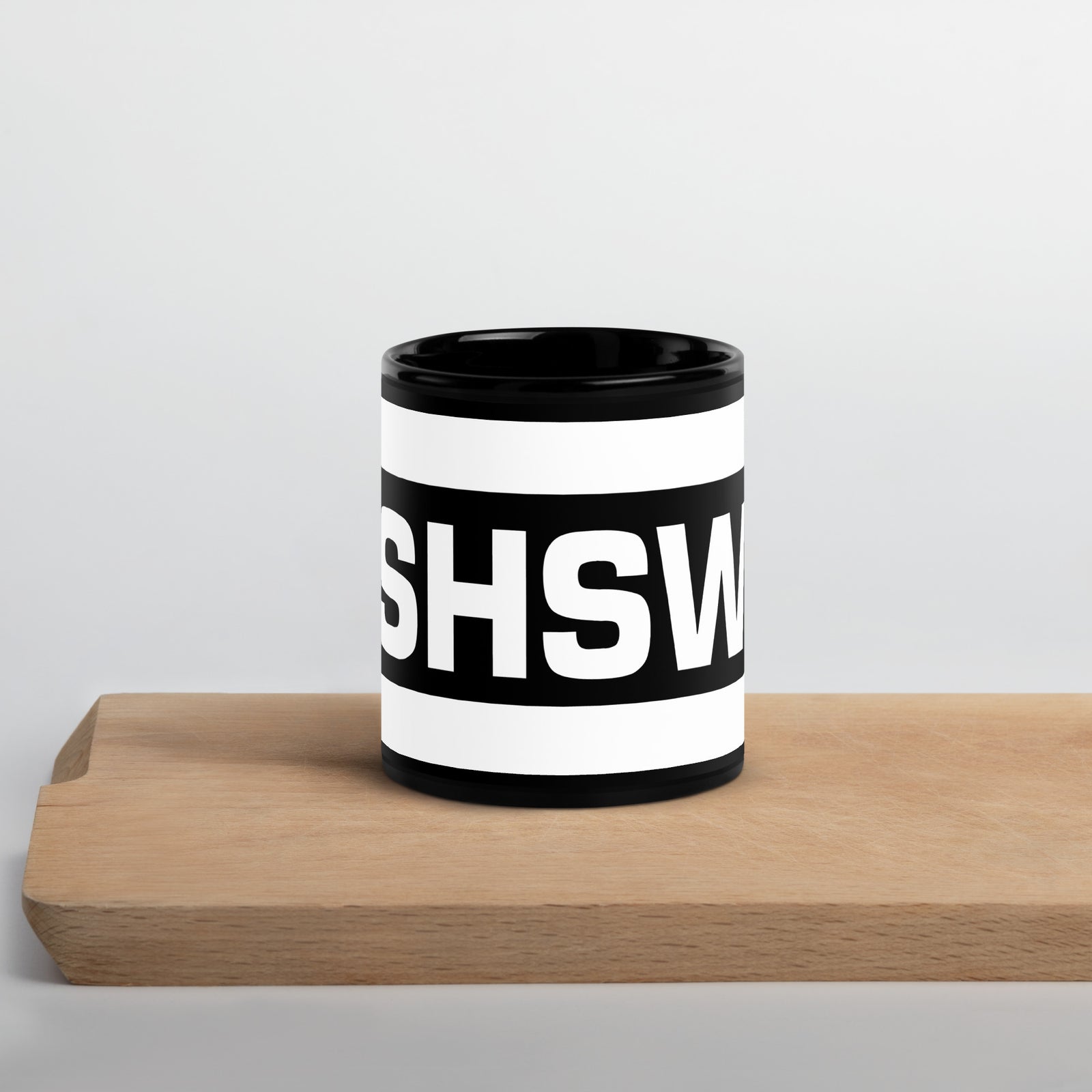 OSHSWR Black Glossy Mug