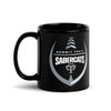 Summit Trail Sabercats Football Black Glossy Mug