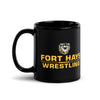 Fort Hays State University Wrestling Black Glossy Mug