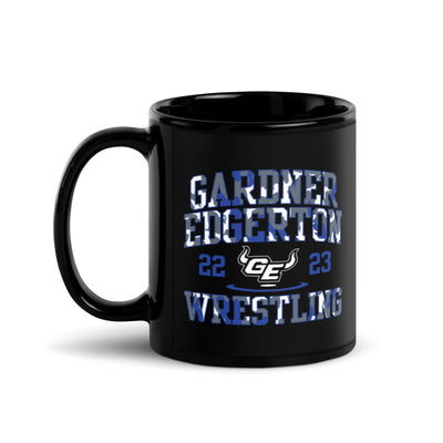 22/23 Gardner Edgerton Wrestling Black Glossy Mug