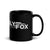 Sly Fox Wrestling Black Glossy Mug