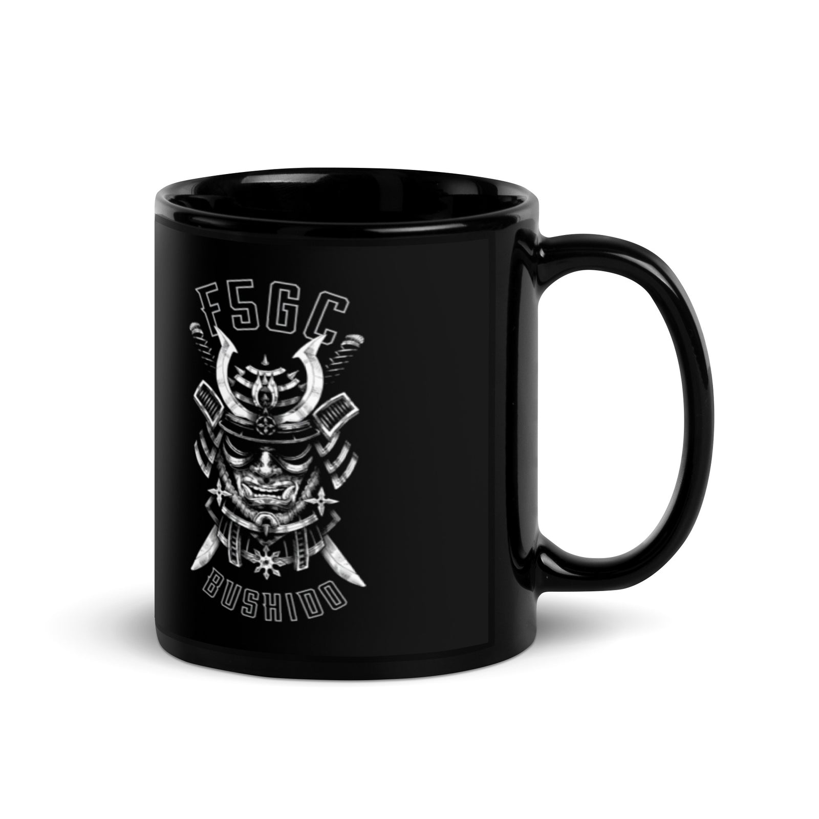F-5 Grappling Black Glossy Mug