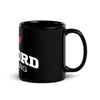 Milford Takedown Club  White Text  Black Glossy Mug