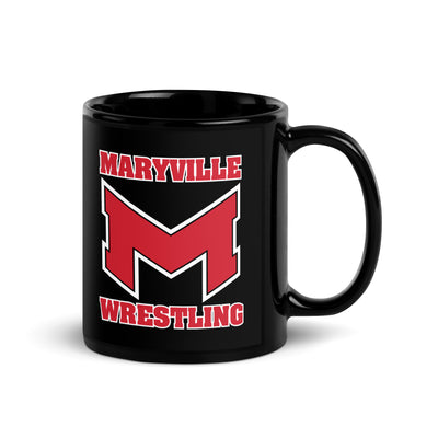 Maryville University  Maryville Wrestling Black Glossy Mug