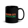 River City Wrestling Club Fall 2022 Black Glossy Mug