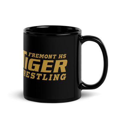 Fremont High School Black Glossy Mug