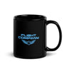 Flight Company  Black Black Glossy Mug