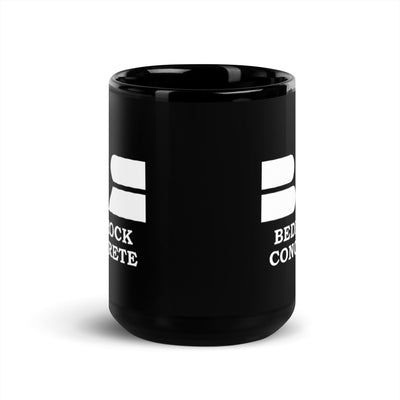 Bedrock Concrete Black Glossy Mug