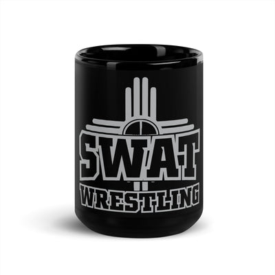 Las Vegas Youth Wrestling SWAT Wrestling Black Glossy Mug
