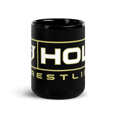Holt Wrestling Black Glossy Mug