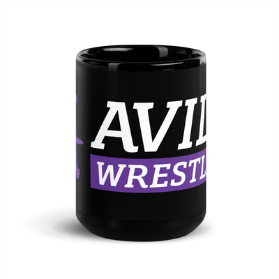 Avila University Black Glossy Mug