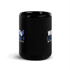 West Platte High School Wrestling Black Glossy Mug