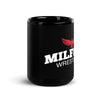 Milford Takedown Club  White Text  Black Glossy Mug