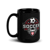 Bishop Ward Soccer Black Glossy Mug