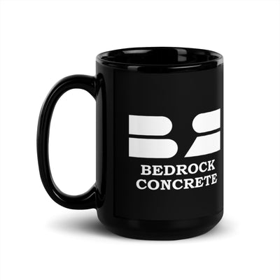 Bedrock Concrete Black Glossy Mug