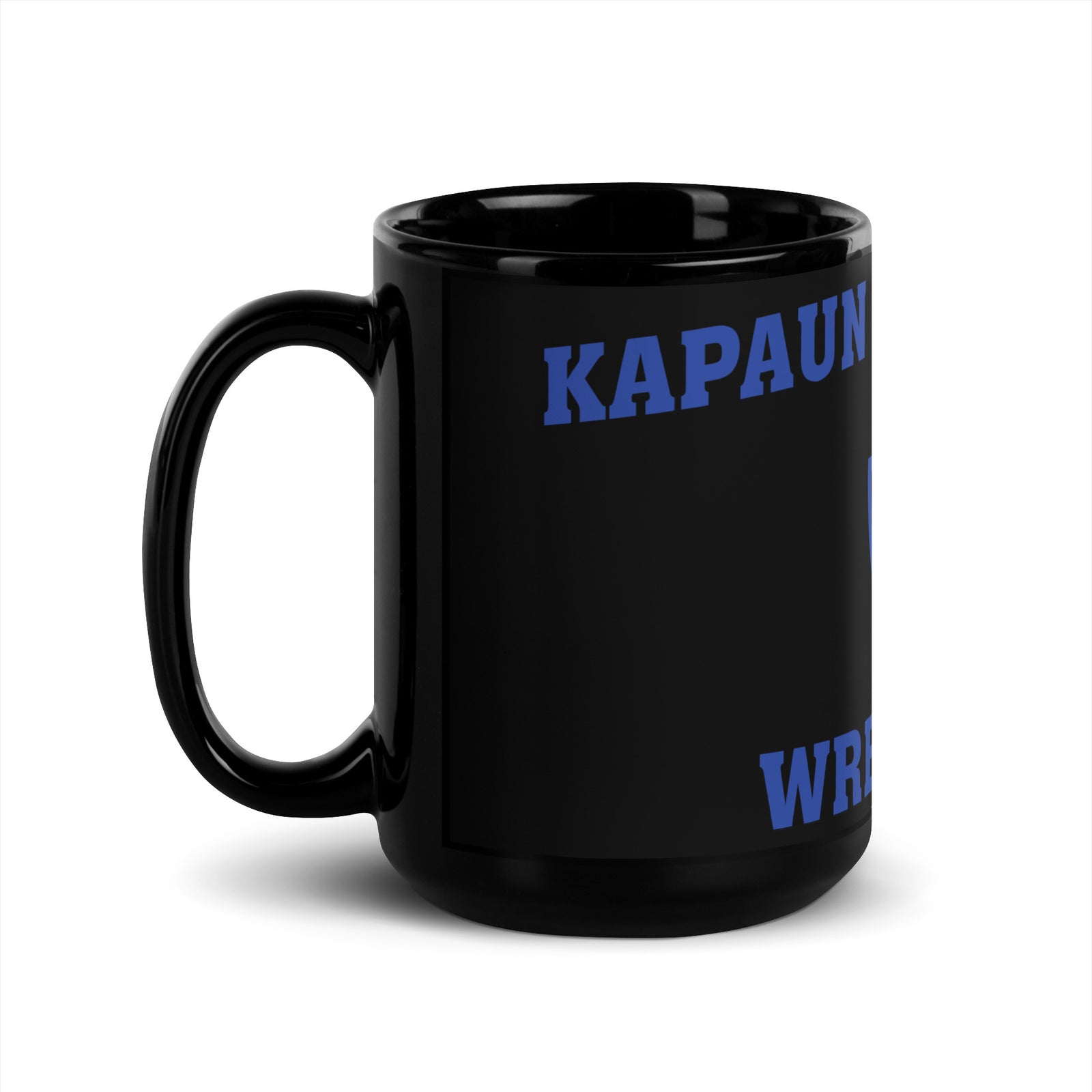 Kapaun Mt. Carmel Wrestling Black Glossy Mug